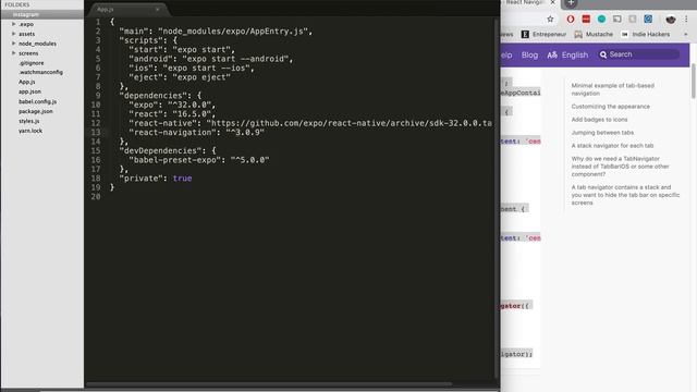 Ep.09 - Intro to React Navigation смотреть онлайн