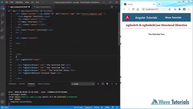 ngSwitch & ngSwitchCase in Angular | Angular 10 Full Tutorial Series | Wave Tutorials смотреть онлайн
