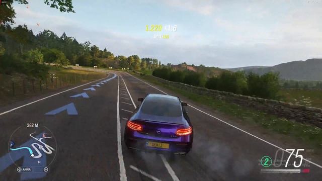 Forza horizon 4 Mercedes amg s63 coupe ile çata pata / stroll смотреть онлайн