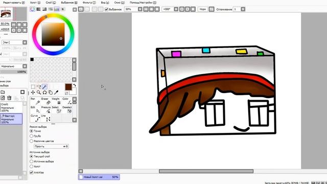 Как рисовать в Paint Tool SAI)))Мой скин. смотреть онлайн