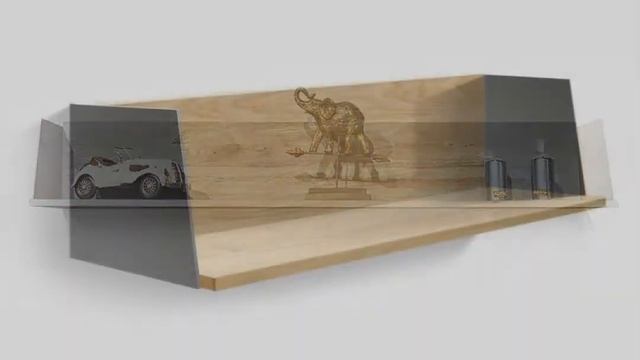 Настенная полка Dillinger 150 из дуба в стиле Лофт | БЕЛФАН смотреть онлайн