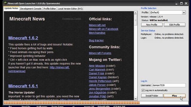 Como instalar Minecraft launcher 1.6.4 смотреть онлайн