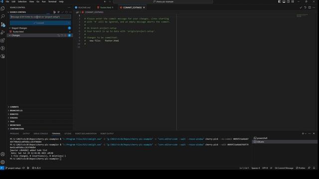 Cherry pick in VS Code | Git Lens | 2023 смотреть онлайн