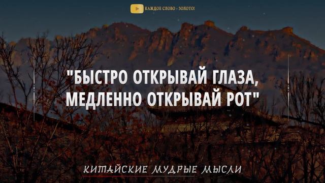 Мудрые китайские Пословицы и поговорки, которые заставляют задуматься! Цитаты, мудрые мысли смотреть онлайн