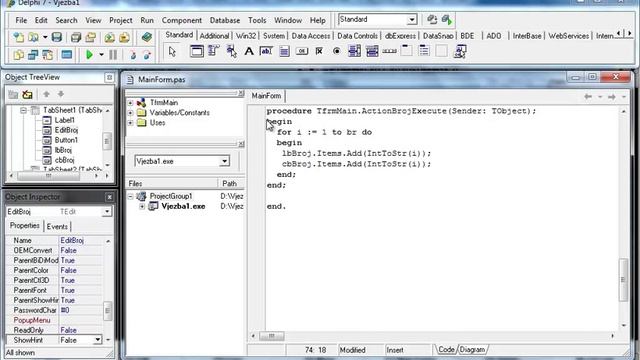 Delphi 7 - Dodavanje Stavki U ListBox I ComboBox