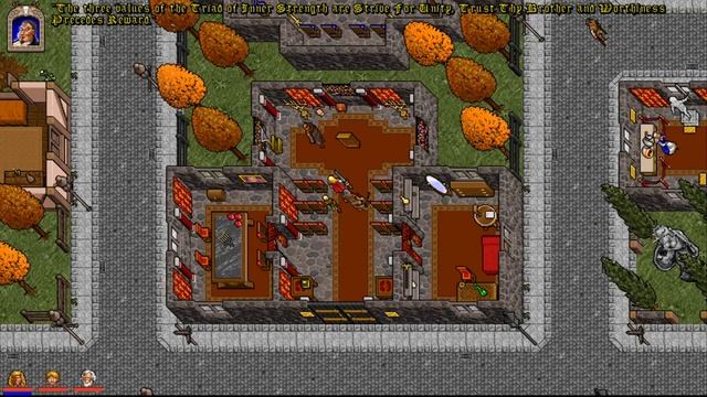 Прохождение Ultima VII: The Black Gate - 003 - Шорохаемся по столице смотреть онлайн
