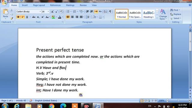 Present perfect Tense with the Urdu identification. And how can we make English sentences ? смотреть онлайн