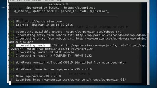how to use wpscan in kali linux смотреть онлайн