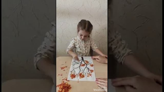 Листья жёлтые над городом кружатся ?. Осенняя аппликация?. смотреть онлайн