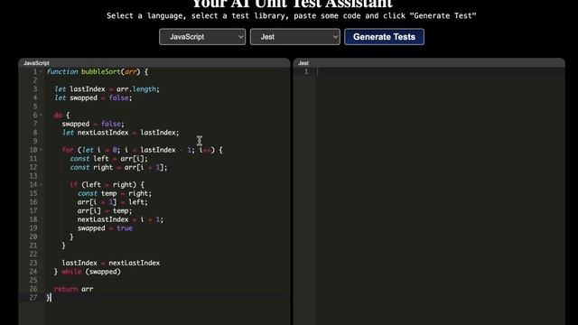 Generate Unit Test with AI - www.unit-test.dev смотреть онлайн
