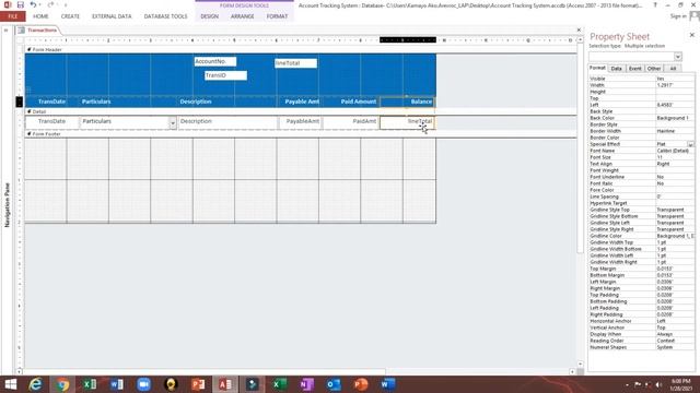 Microsoft Access : How to create account tracking system Part 2 | explained step by step смотреть онлайн