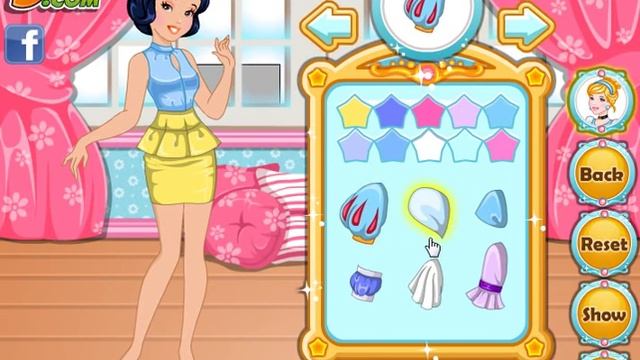 Cinderella And Snow White Matching Outfits (Принцессы Диснея: Соответствие Белоснежки и Золушки) смотреть онлайн