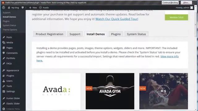 Avada WordPress theme смотреть онлайн