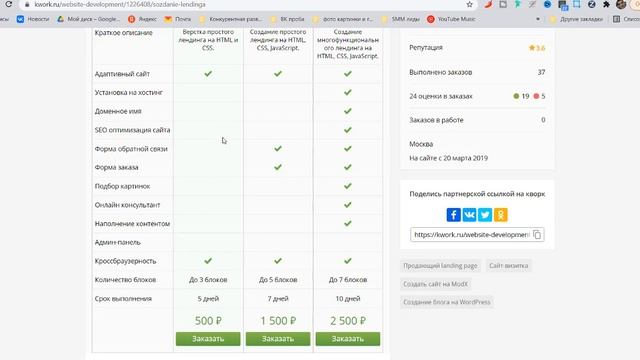 Заказать создание лендинга за 500 руб смотреть онлайн