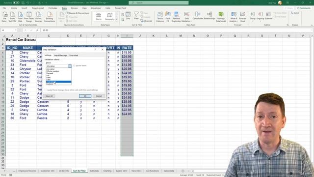 15 Excel 3 Excel Decimal Data Validation смотреть онлайн
