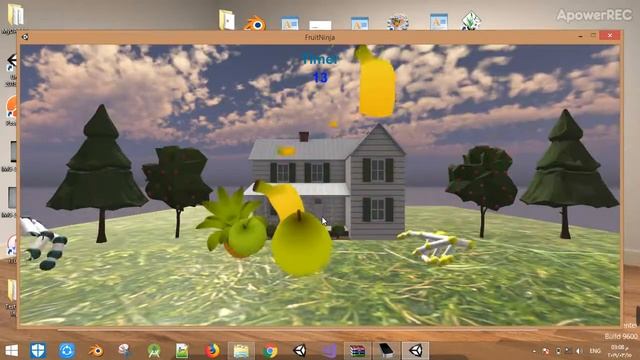 Fruit Ninja VR - Leap Motion смотреть онлайн