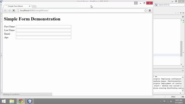 Creating a simple .jsp web form смотреть онлайн