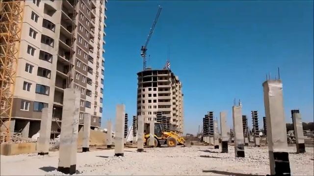 ЖК АТЛАНТ / Ход строительства АВГУСТ 2020 / Новостройки Краснодара смотреть онлайн