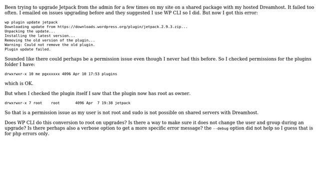 Wordpress: Jetpack Upgrade fails with WP CLI смотреть онлайн