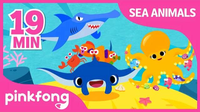 Super Duper Manta Ray and more | Sea Animal Songs | +Compilation | Pinkfong Songs for Children смотреть онлайн