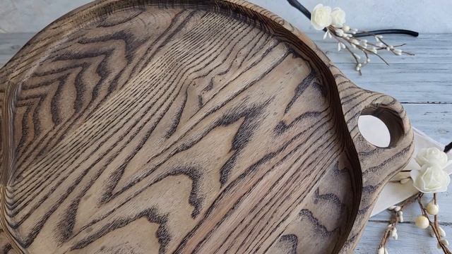 Блюдо для сервировки стола деревянное