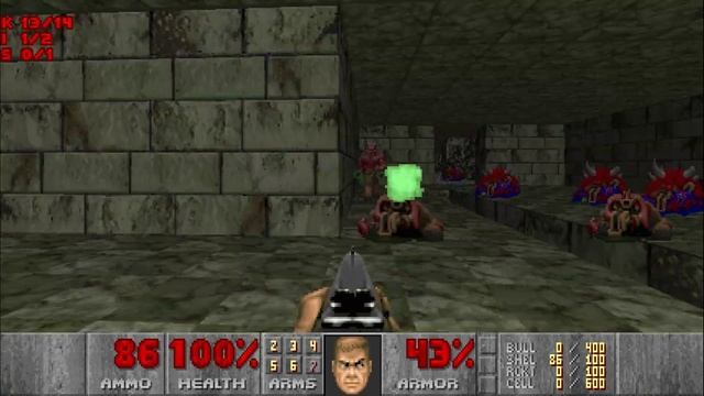 Doom: E2M9: Fortress of Mystery (UV-Fast ,100%) (Crispy Doom) смотреть онлайн