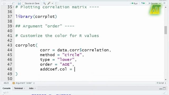 Plotting correlation matrix | Corrplot() function | Rstudio смотреть онлайн