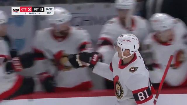 Dominik Kubalík scores vs Penguins (10/28/2023) смотреть онлайн