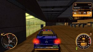 Забавный Баг на Автовокзале в NFS Most Wanted 2005 / уходим от погони сквозь текстуры :D