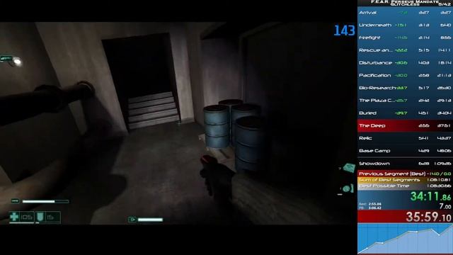 F.E.A.R. Perseus Mandate Glitchless [Former WR] 1:08:23.95 (IGT) / 1:11:36.84 (RTA) on 11-11-21 смотреть онлайн