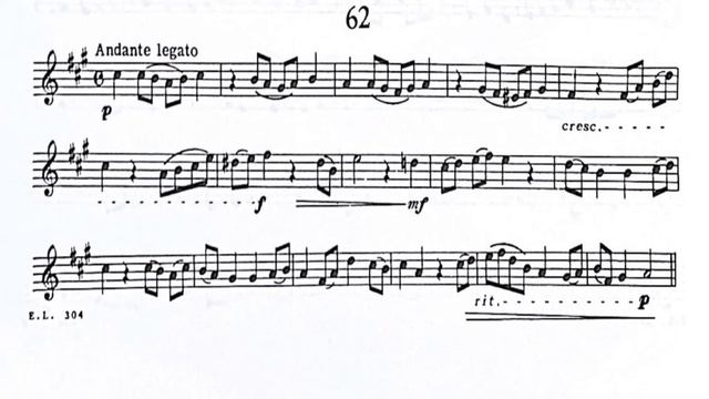 Estudio nº 62 - Robert W. Getchell - First Book of Practical Studies for Cornet and Trumpet. смотреть онлайн