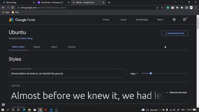 3 Integrating Bootstrap5 Google fonts and FontAwesome смотреть онлайн