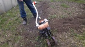 Самодельная мототяпка из насадки для бензокосы