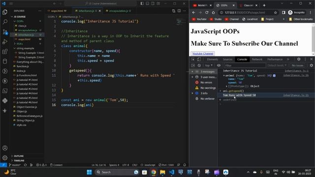 Inheritance: JS OOP | Extends Super Hierarchy | JavaScript Tutorial 2023 Hindi #19 | Mohit Prajapa смотреть онлайн