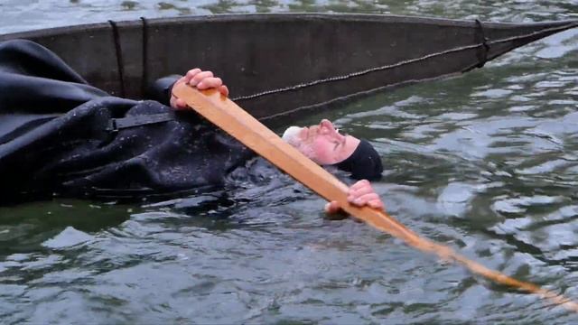 A few minutes on the water in our new West Greenland kayak смотреть онлайн