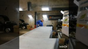 Перетяжка потолка w golf 3 часть 2
