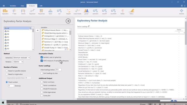 Step 2: Exploratory Factor Analysis on Survey Data Using Jamovi смотреть онлайн