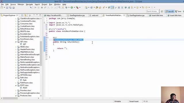 How to Program RESTFUL Web service in JAVA смотреть онлайн