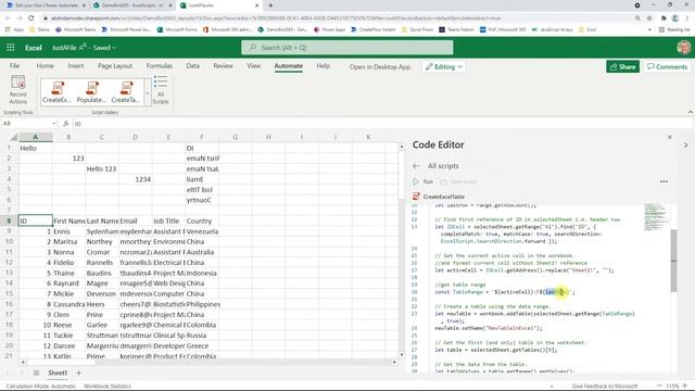 Excel Office Script Tutorial - Retrieve data from Excel without a Table (2 ways) from Power Automat смотреть онлайн