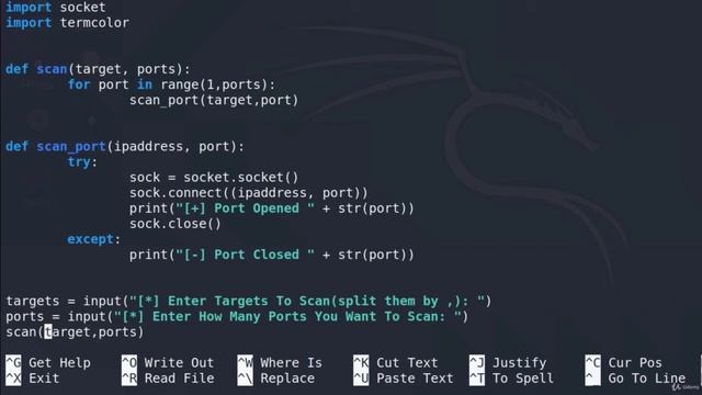 3 Coding a Portscanner in Python 3 part#35 смотреть онлайн