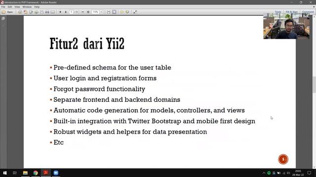 Belajar Yii2 - 1 Pengenalan PHP Framework смотреть онлайн