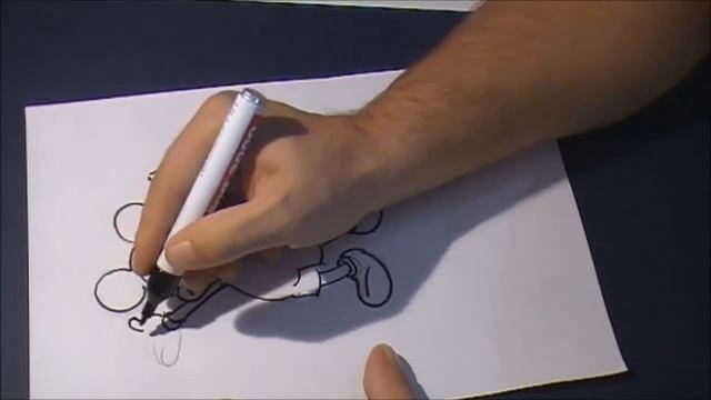 How to draw - Cartoons - Mickey Mouse - Zvonko Dimitrijevic смотреть онлайн