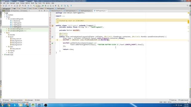 Android Tab Tutorial [Android Studio Tab Fragments] смотреть онлайн