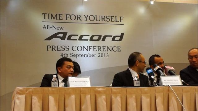 2014 Honda Accord launch presentation and full press conference in Malaysia смотреть онлайн