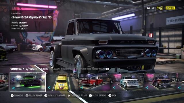NeedForSpeed Heat Chevrolet C10 Stepside Pickup  - Nfs Heat Chevy C10 Modification - Nfs Heat - Pt2