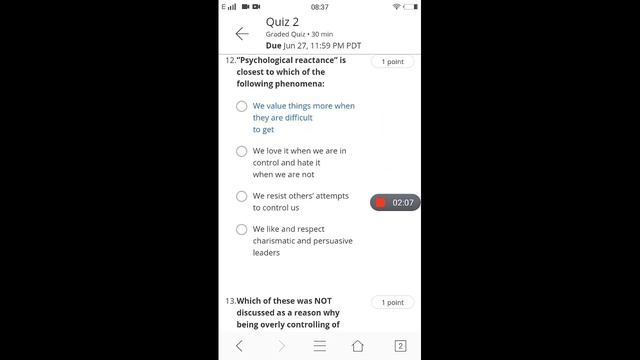 Coursera-A Life of Happiness &Fulfillment || Week-4( Quiz-1 & Quiz-2)* Answers смотреть онлайн