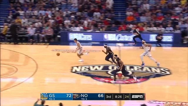 Семь блоков Кевина Дюранта против Пеликанс + данк Клея Томпсона