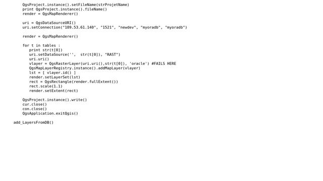 GIS: Load Oracle Spatial Raster using PyQGIS смотреть онлайн