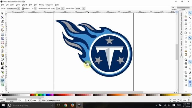 Tracing a 5 color logo in Inkscape смотреть онлайн