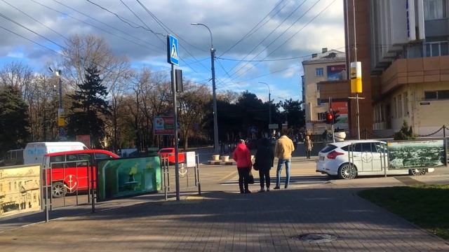 Новороссийск. Экскурсия от ТЦ Красная Площадь, по улице Советов до парка им.Ленина (25 февраля 2020 смотреть онлайн